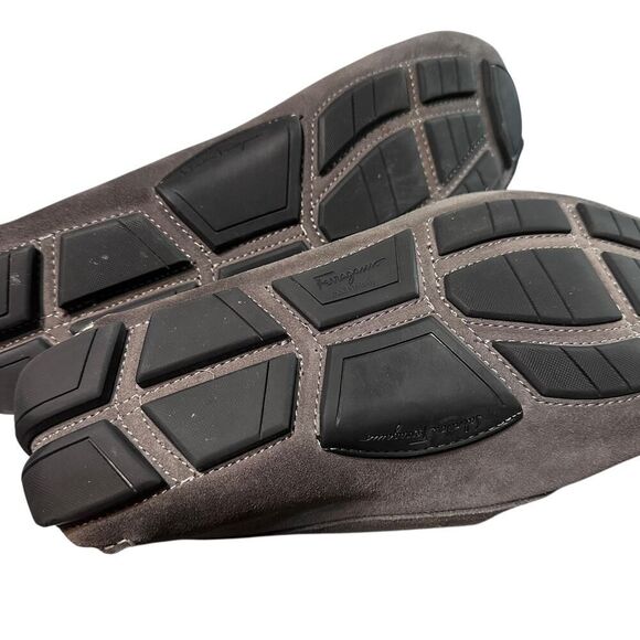 Salvatore Ferragamo Parigi Driver Loafers Luxury Brand Made In Italy - Picture 6 of 7